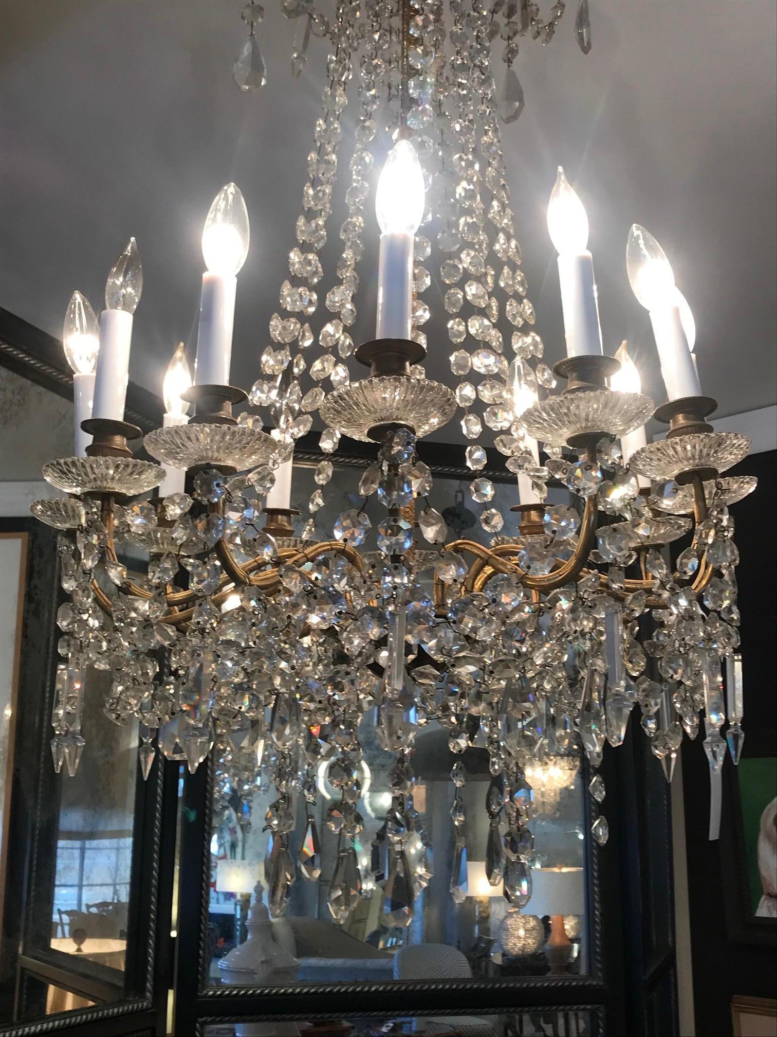 Fabulous Antique French Empire Twelve-Arm Chandelier For Sale 3