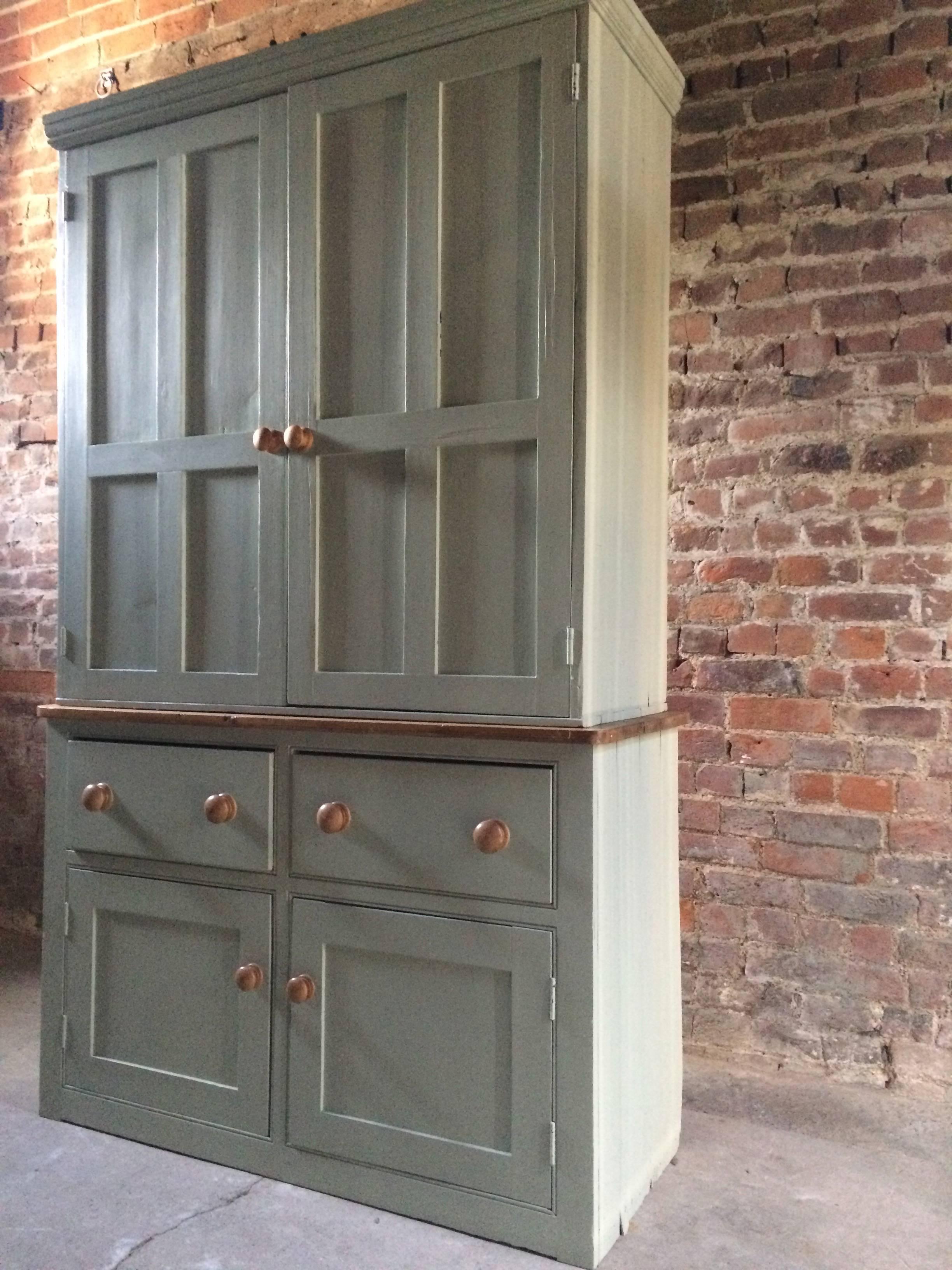 Fabulous Antique Housekeepers Cupboard Pine Victorian, 19th Century 4