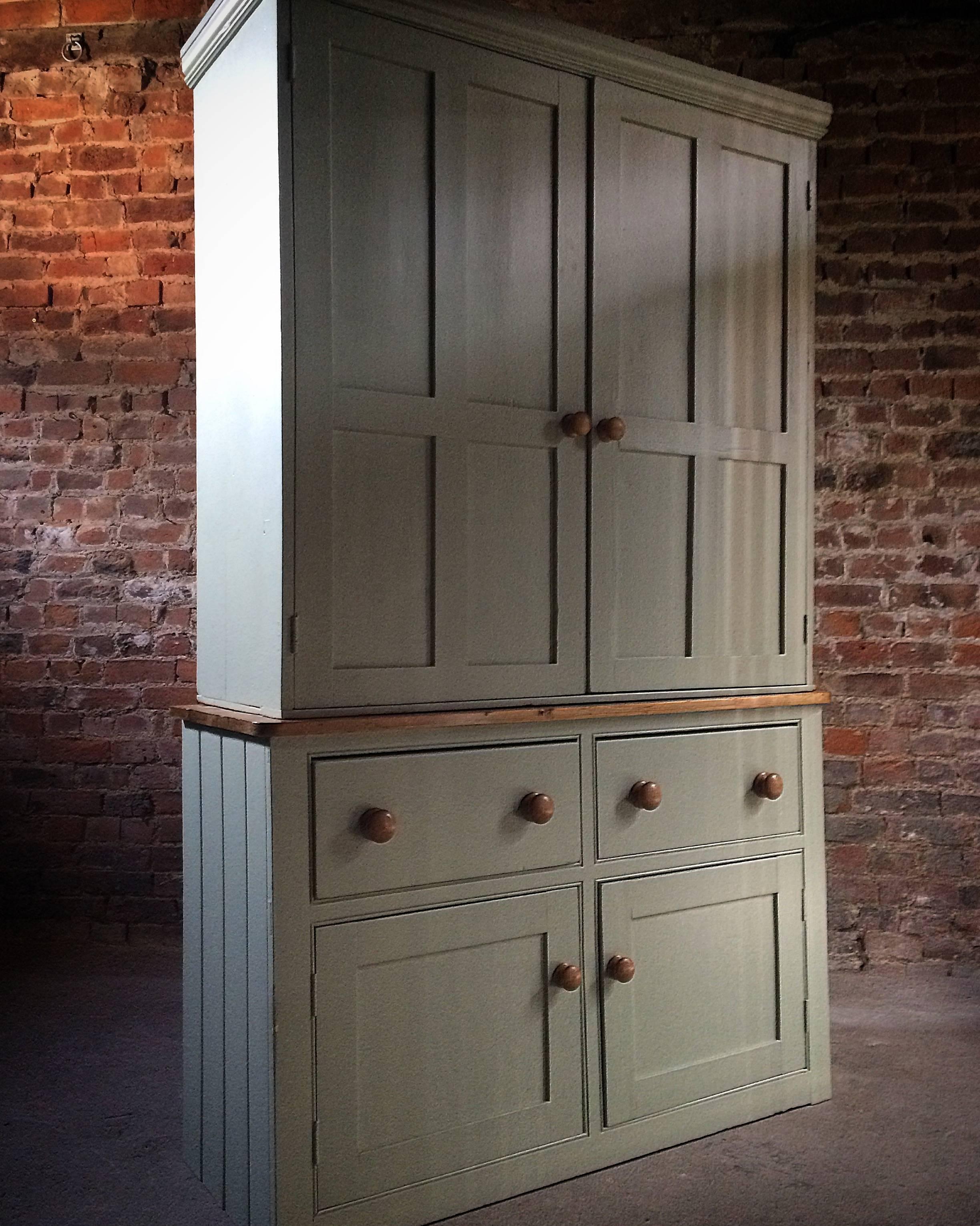 Fabulous Antique Housekeepers Cupboard Pine Victorian, 19th Century 5