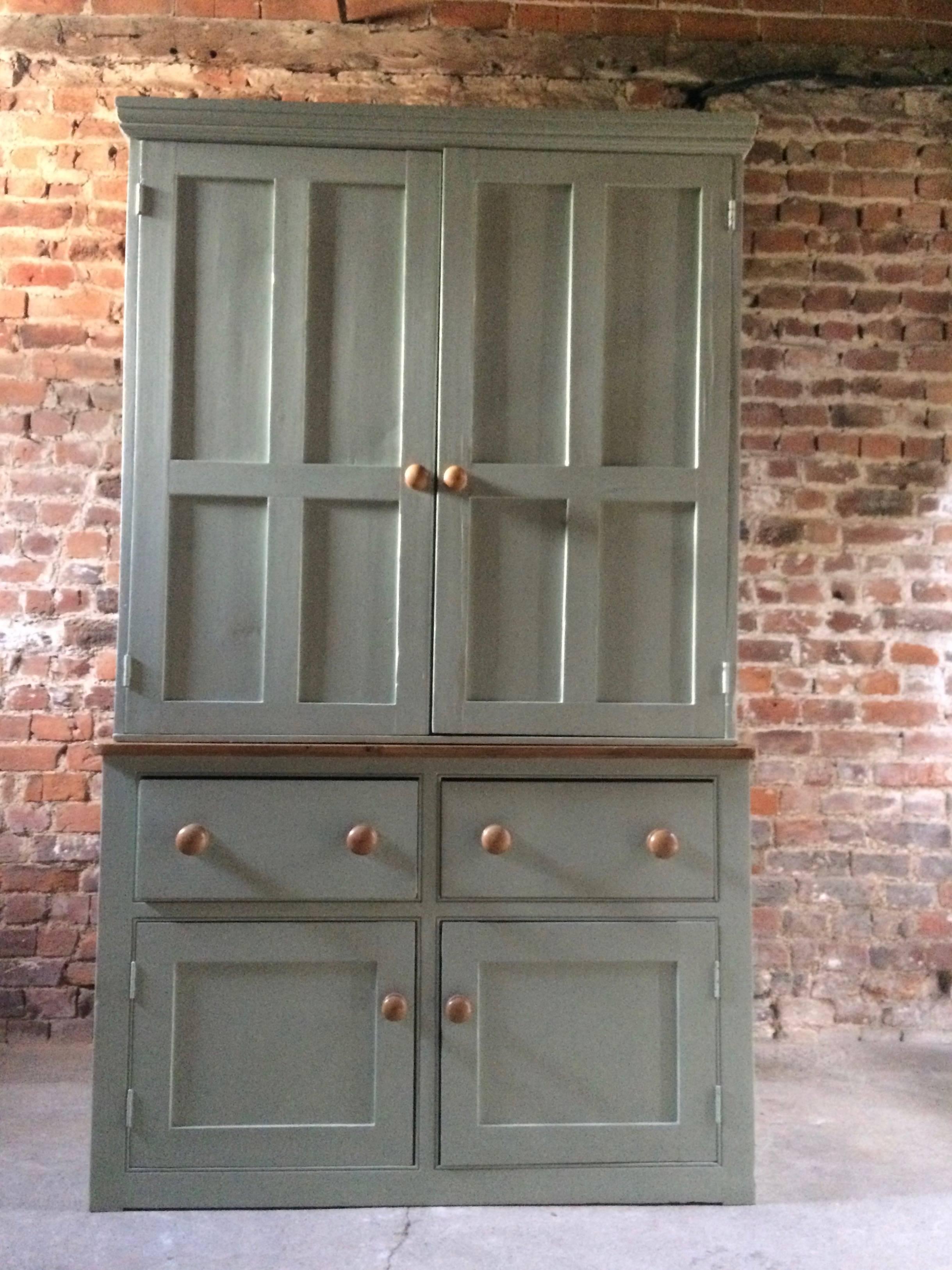 Fabulous Antique Housekeepers Cupboard Pine Victorian, 19th Century 2