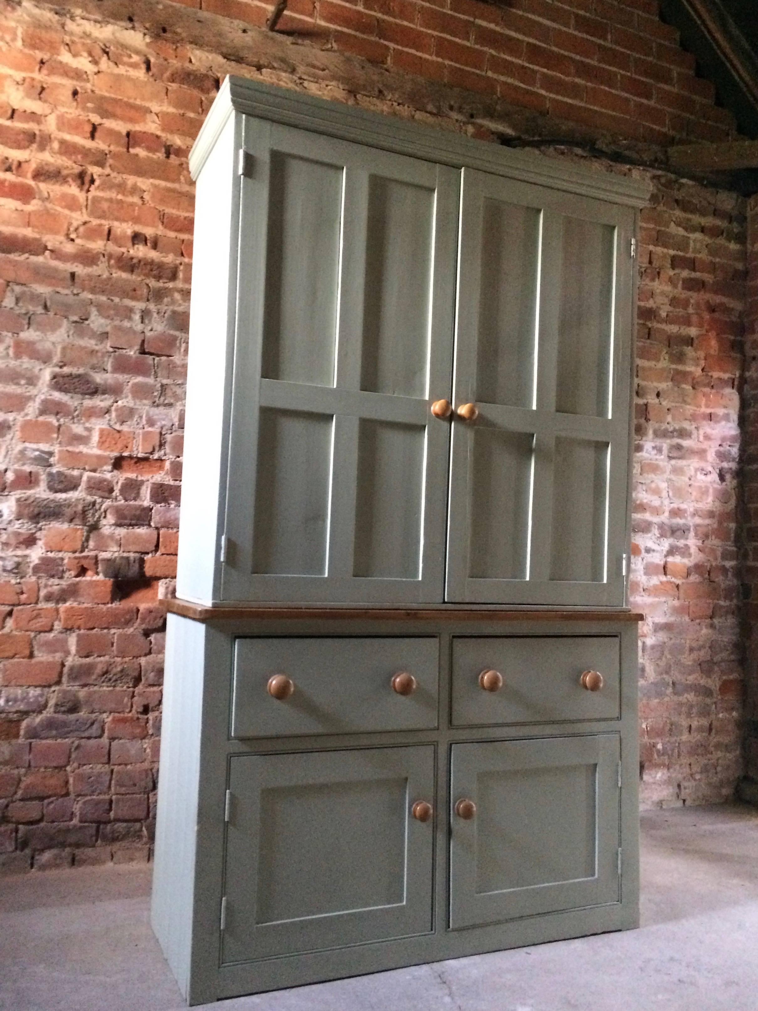 Fabulous Antique Housekeepers Cupboard Pine Victorian, 19th Century 3