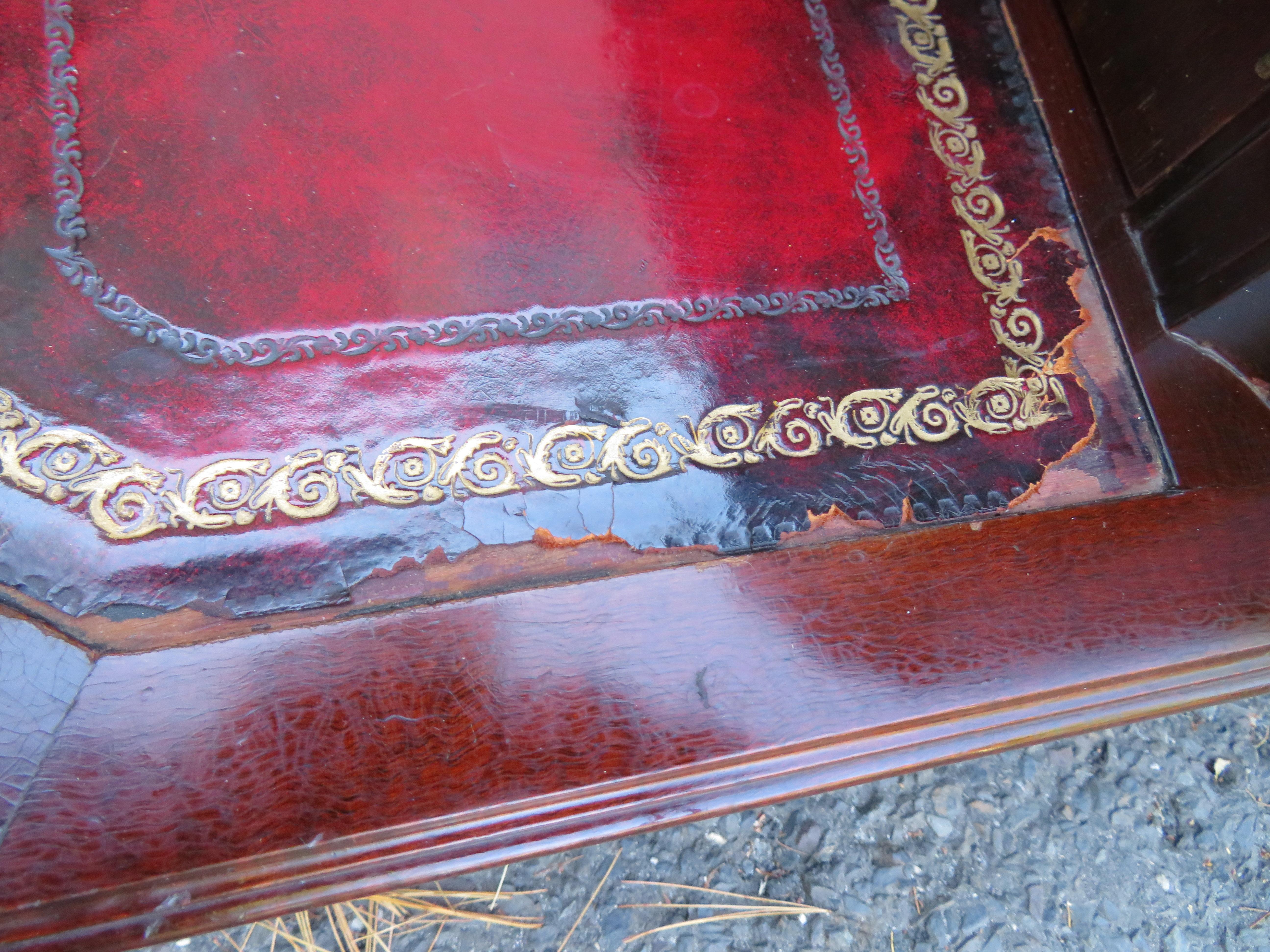 Fabulous Antique Mahogany Library Steps / Side Table For Sale 1