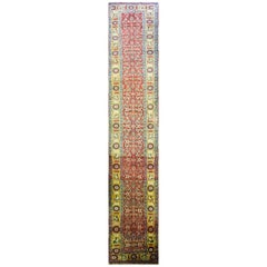 Antique Persian Bijar Runner Gallery Carpet
