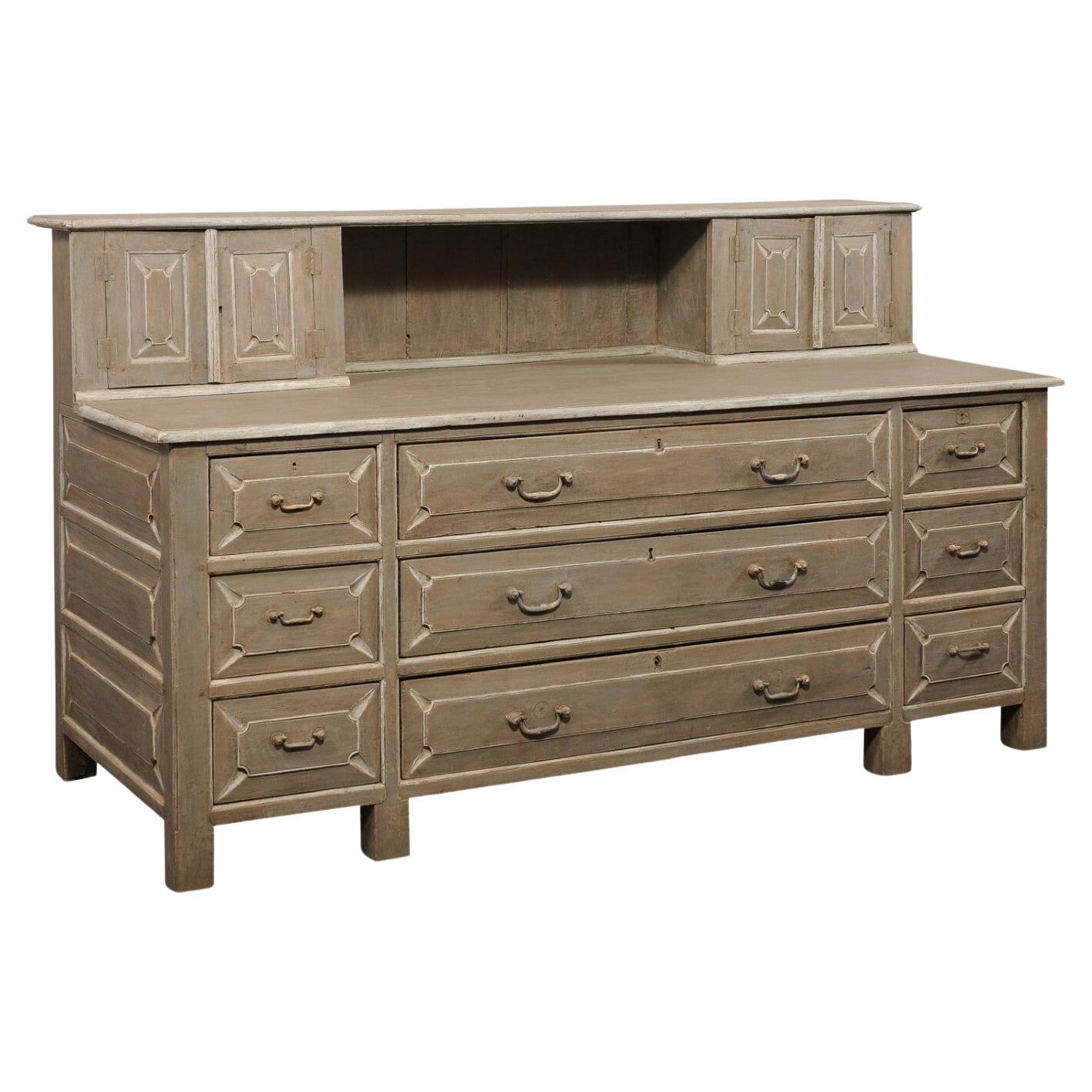 Fabulous Antique Portuguese Refectory Cabinet w/Great Storage 
Display Options! en vente