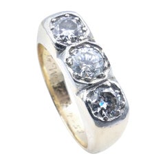 Fabulous Art Deco 3 X High Level Diamond Eternity/Dress Ring Set in 2 Golds