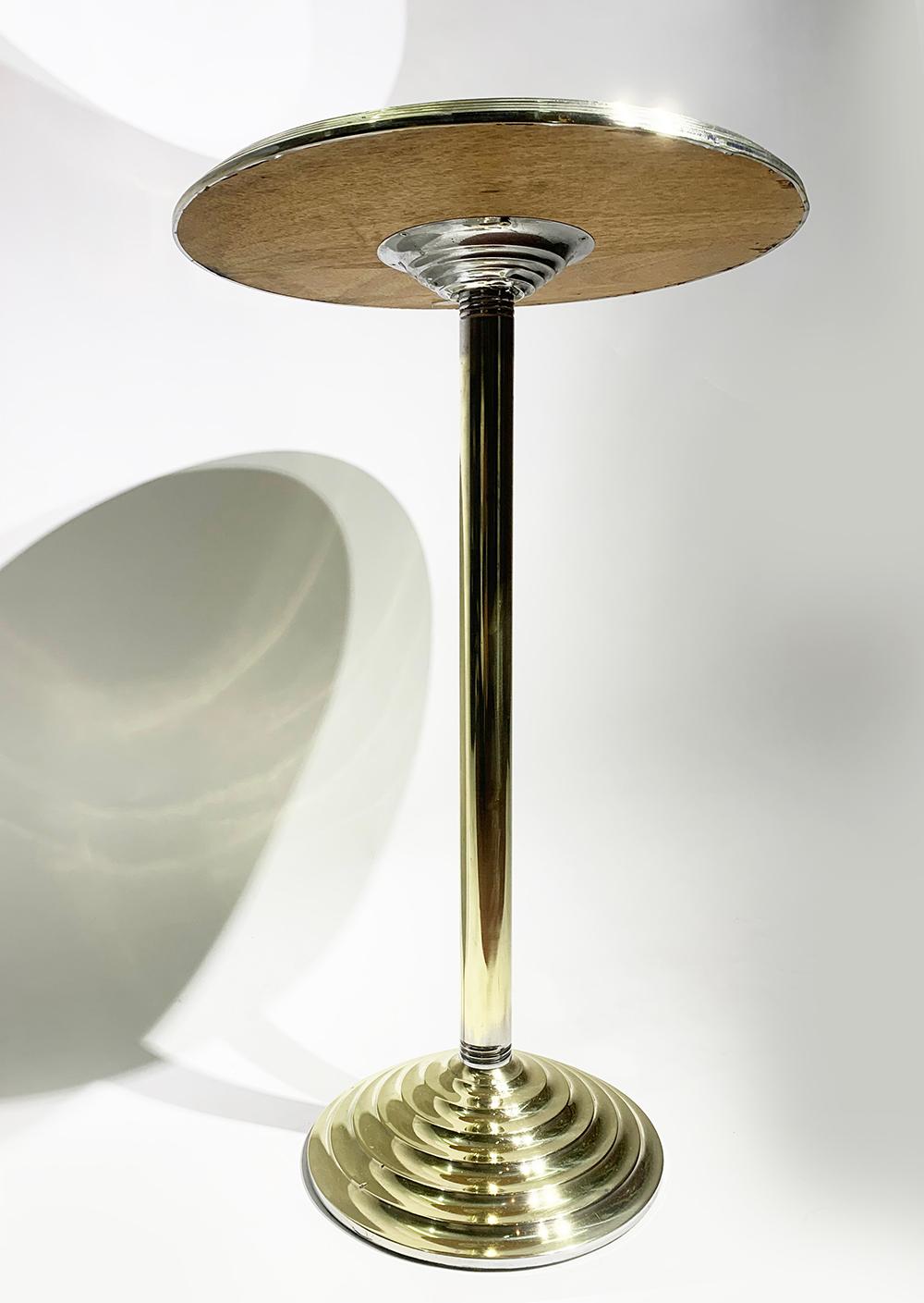 20th Century Fabulous Art Deco Pedestal Side Table  For Sale