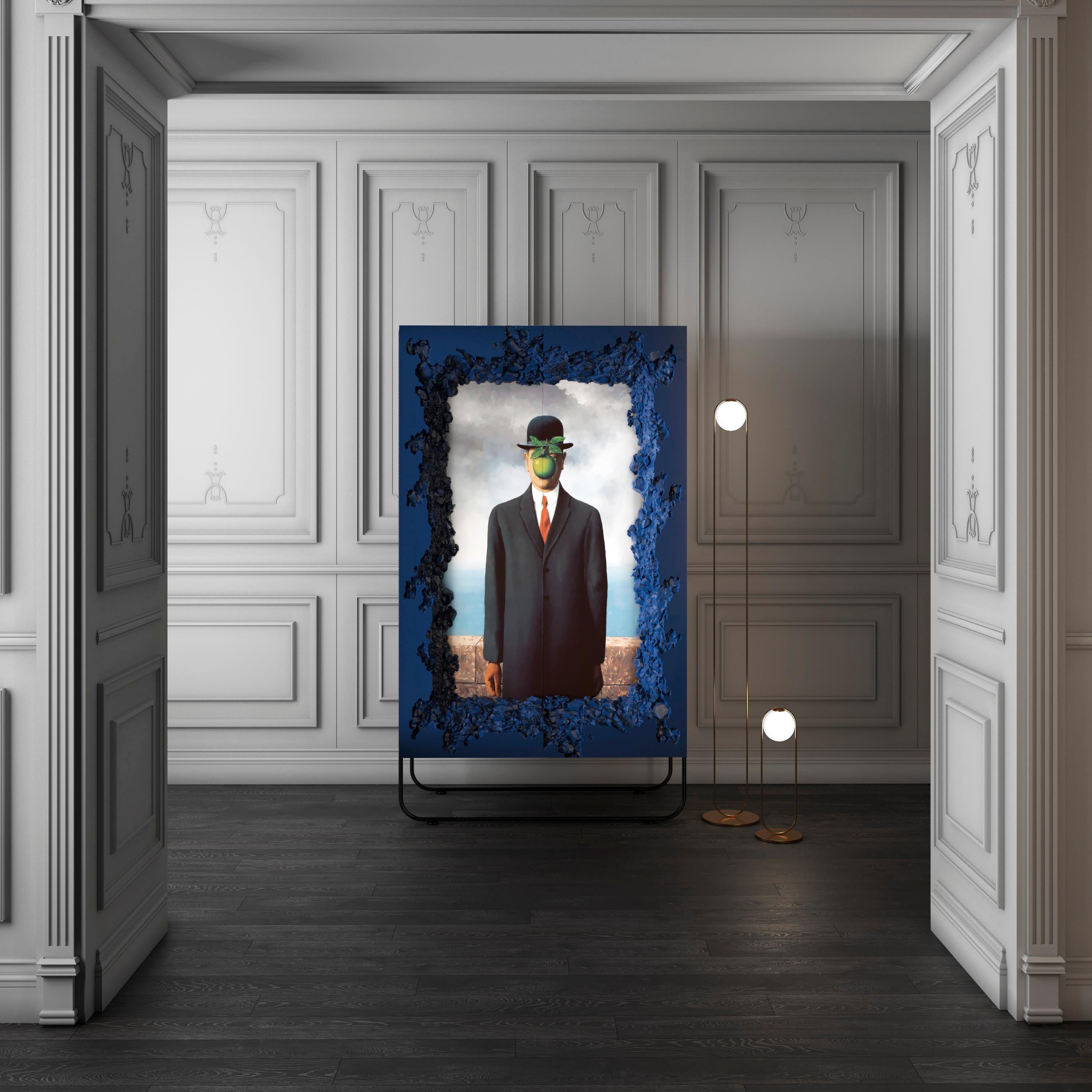 Fabelhafter Barschrank mit Spiegel und Hologramm-Effekt, Breakfree Collection im Angebot 8