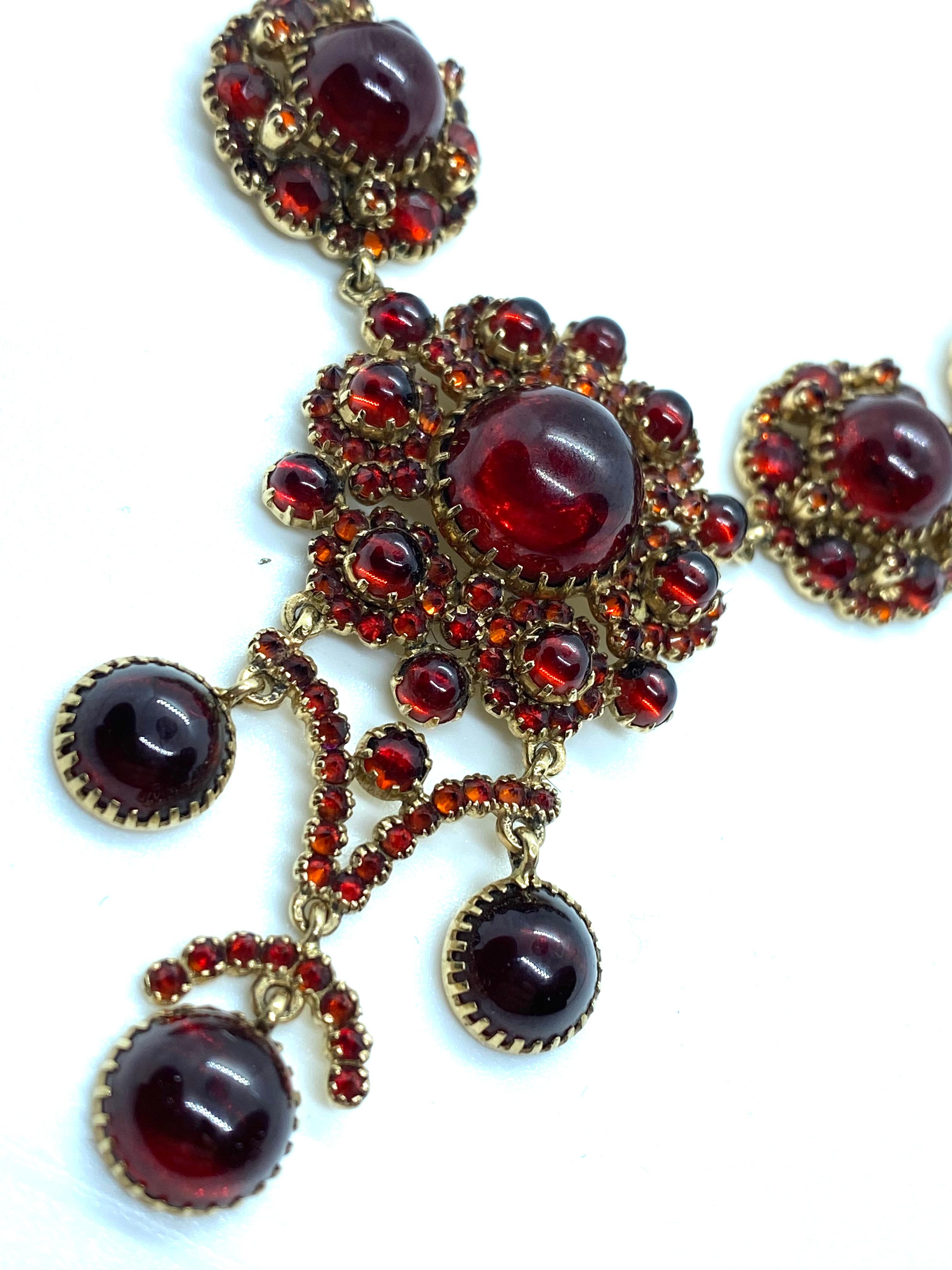 Romantic Fabulous Bohemian Garnet Necklace