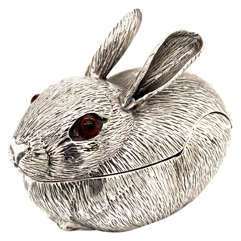 Fabulous Cartier Sterling Bunny Box at 1stDibs