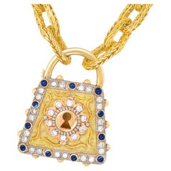 Fabulous Cazzaniga Lock Necklace