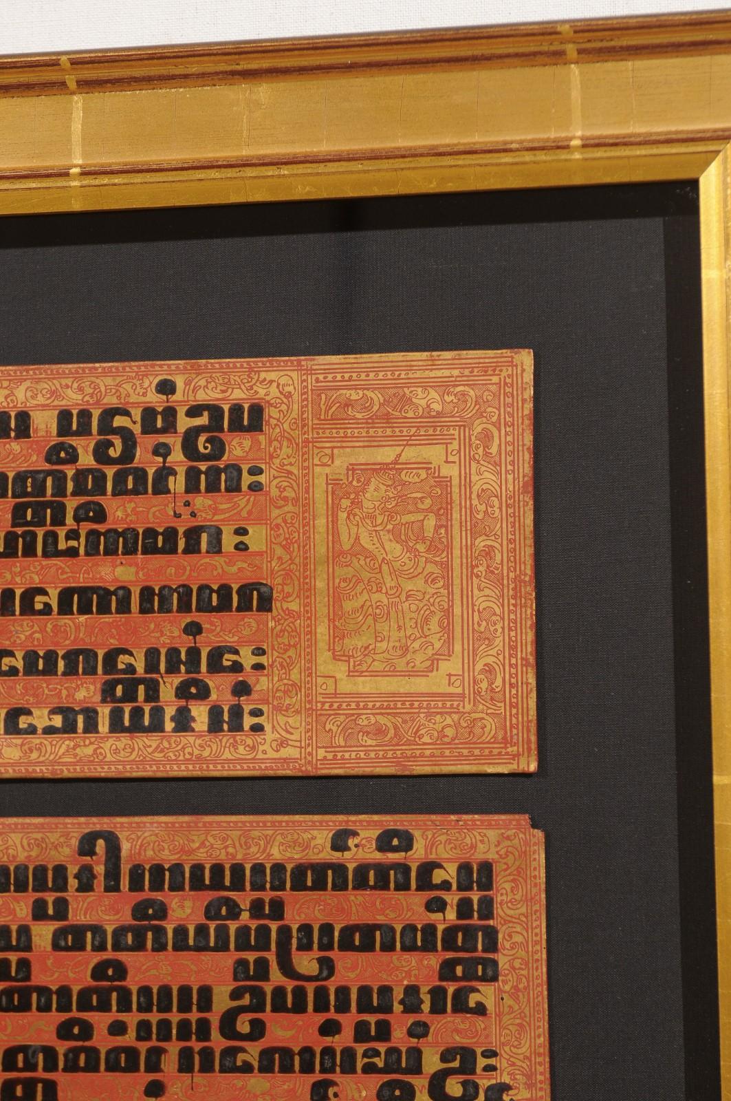 Fabulous Collection of 19th Century Framed Buddhist Manuscripts 3