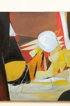 Fabulosa pintura contemporánea de Arnold Weber, hacia 1970