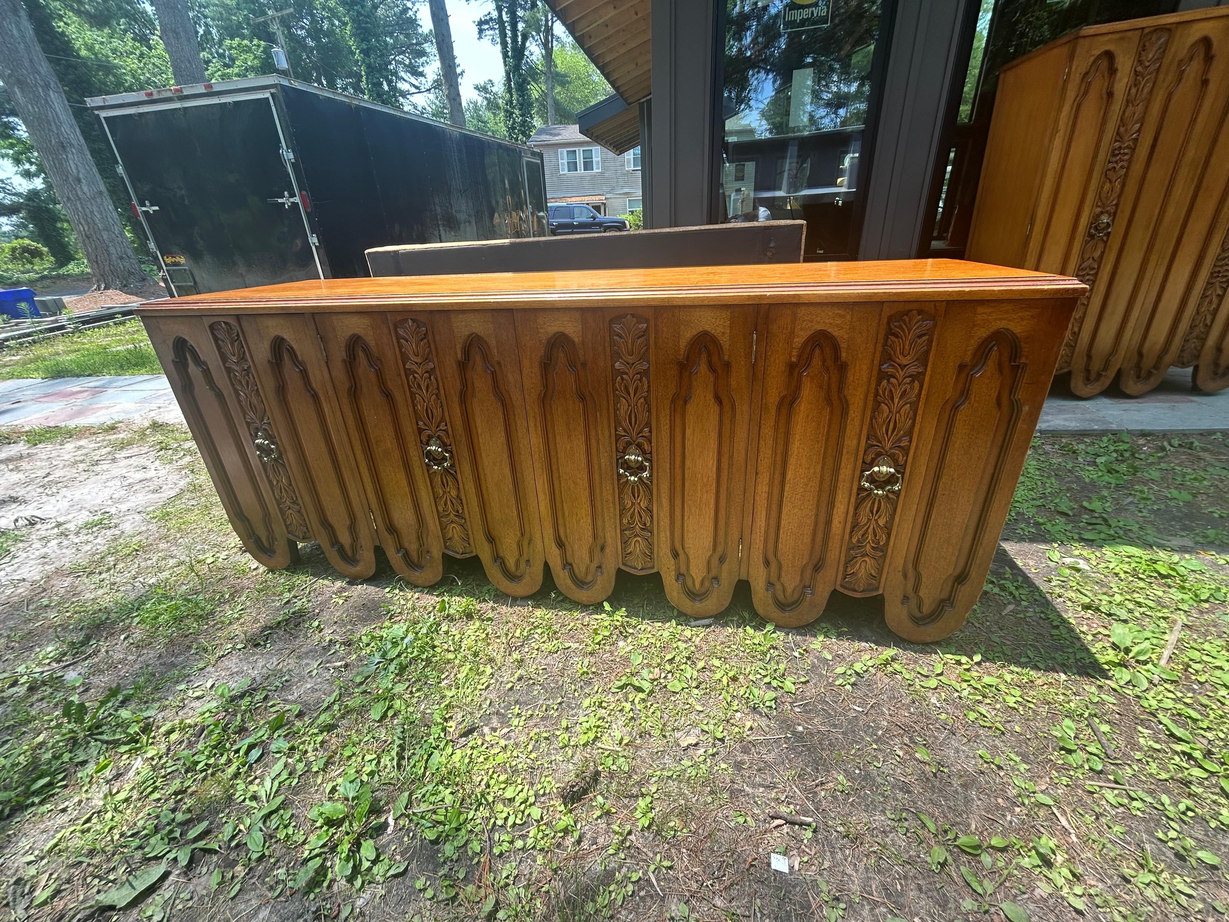 Fabulous Daniel Jones Inc. Spanish Revival Credenza Mid-Century Modern For Sale 12