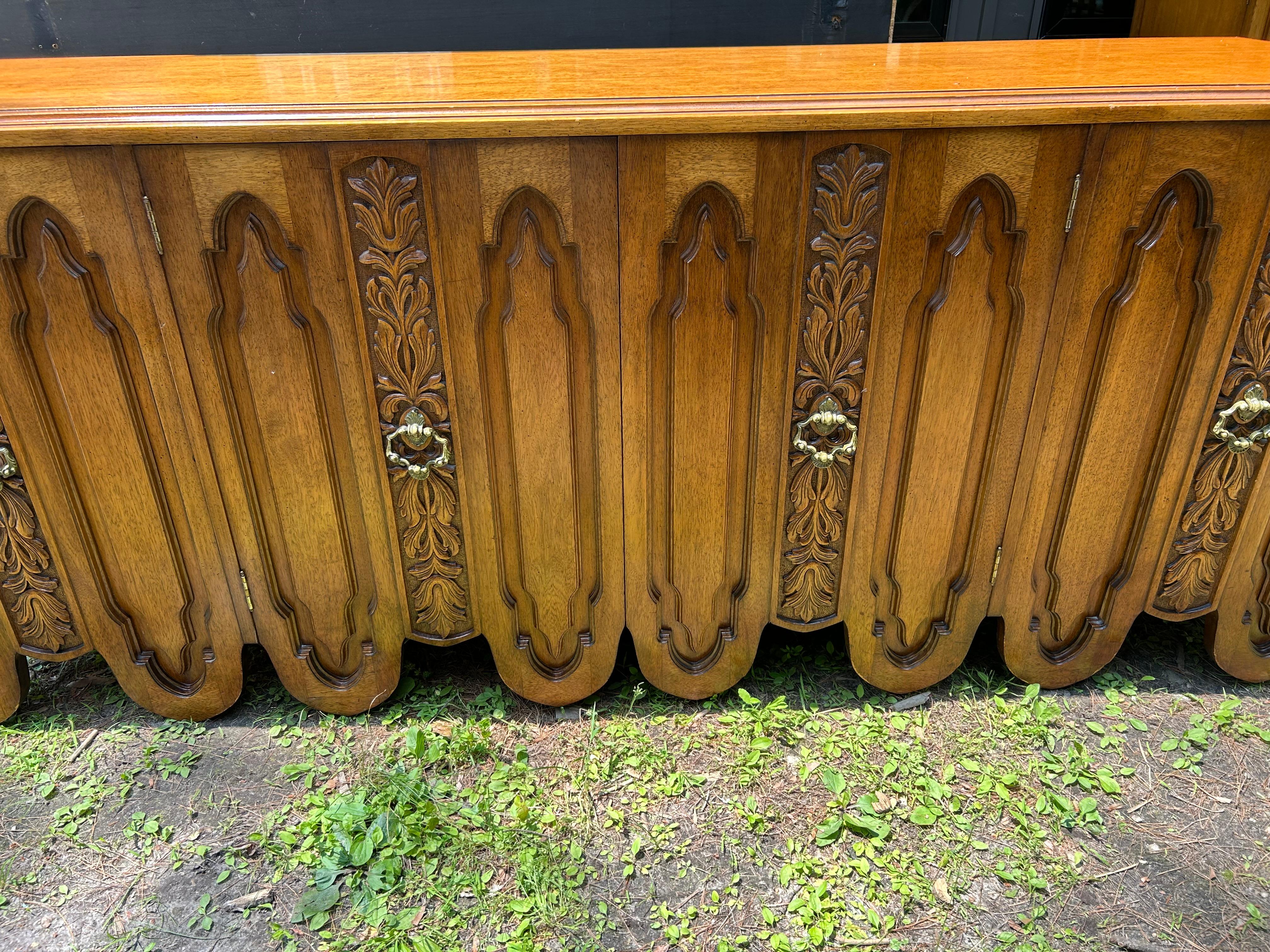 Fabulous Daniel Jones Inc. Spanish Revival Credenza Mid-Century Modern For Sale 2
