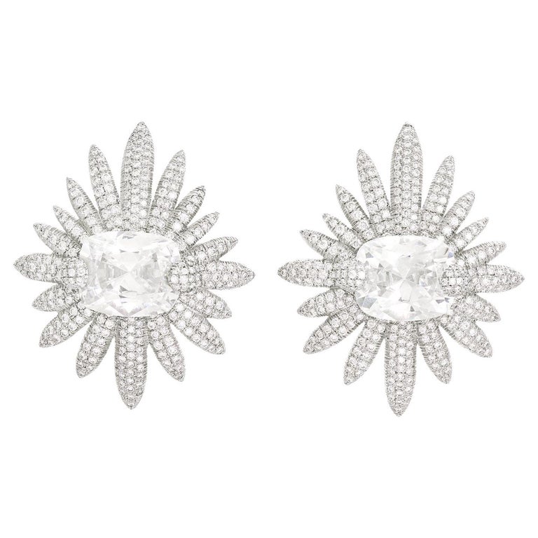 Rock Crystal Day Star Earrings main image 0