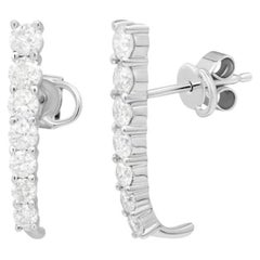 Hervorragende Diamant-Ohrringe aus 18 Karat Gold für Sie