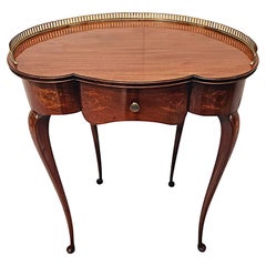 Fabulous Edwardian Marquetry Inlaid Occasional or Lamp Table