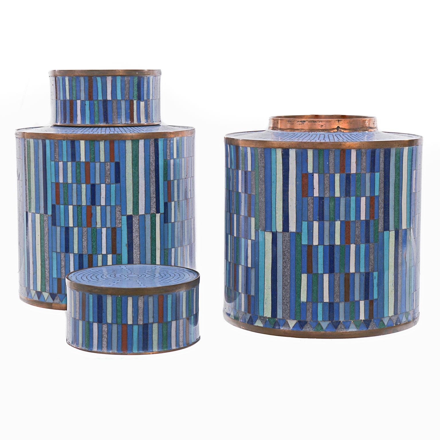French Fabulous Enameled Jars by Fabienne Jouvin of Paris