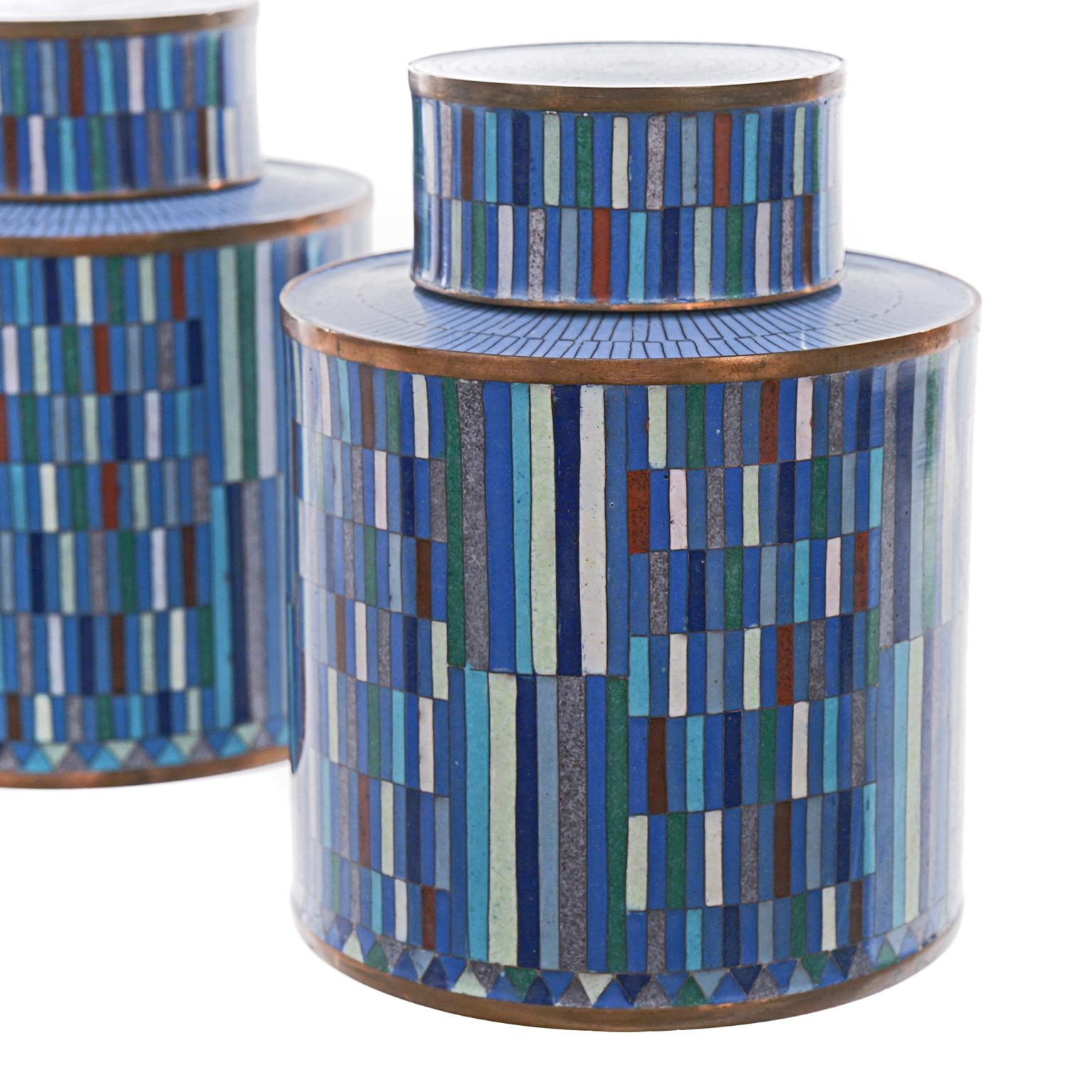 Cloissoné Fabulous Enameled Jars by Fabienne Jouvin of Paris