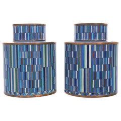 Vintage Fabulous Enameled Jars by Fabienne Jouvin of Paris