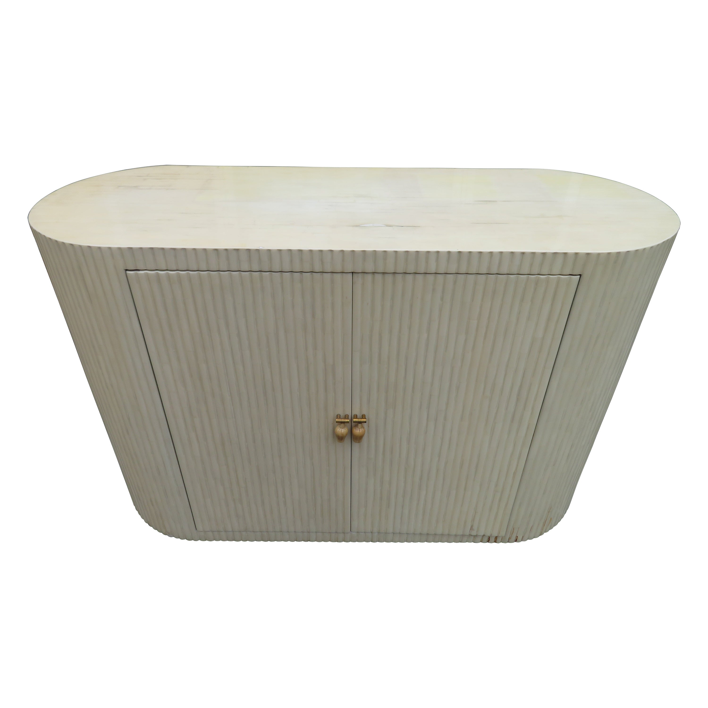 Fabulous Enrique Garcel Tessellated Bone Credenza Cabinet Mid-Century Modern
