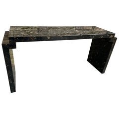 Fabulous Enrique Garcel Tessellated Horn XL Console Table Mid-Century