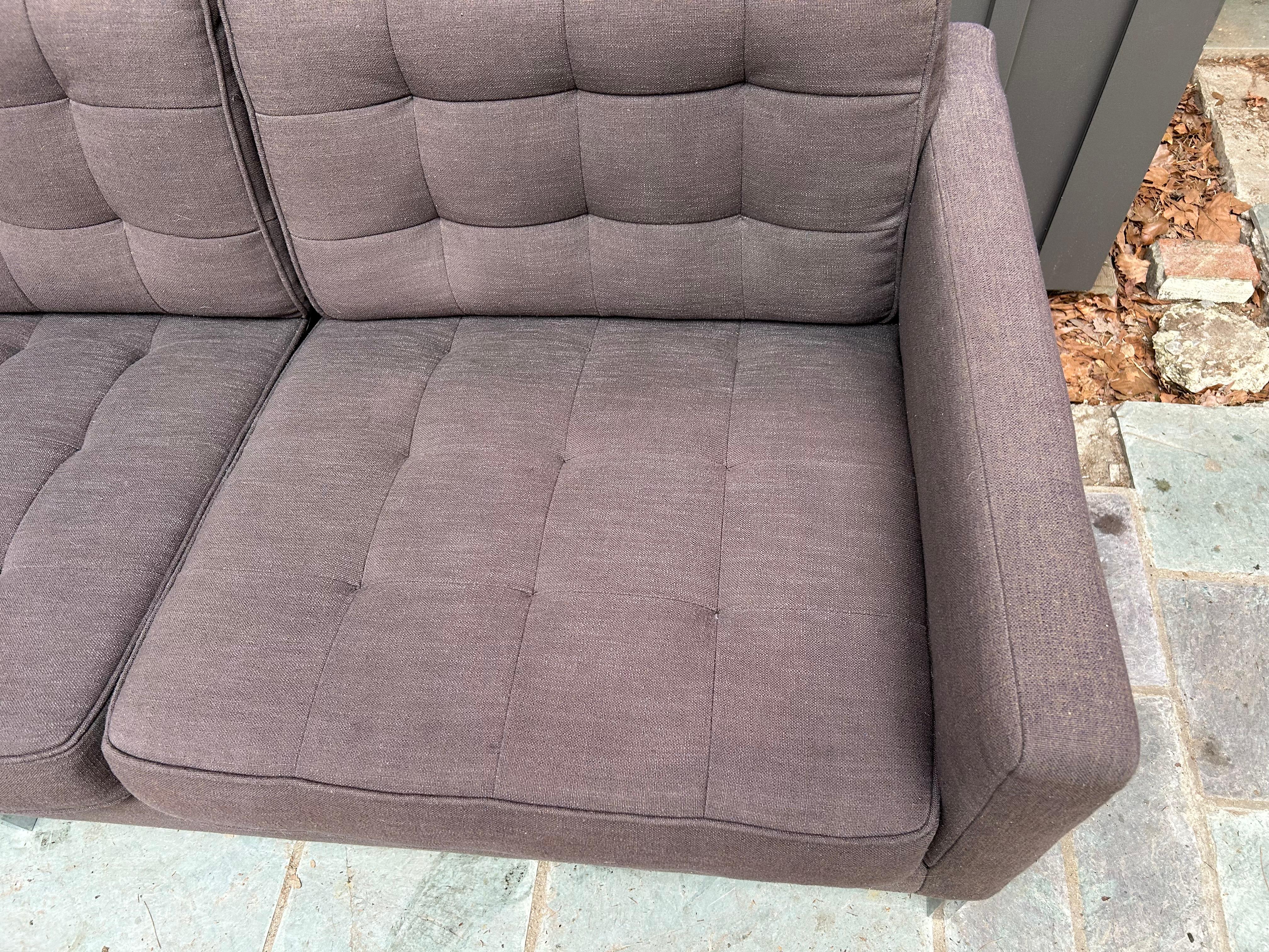 Américain Fabuleux Canapé Florence Knoll Canapé 3 places Knoll International , Mid-Century en vente