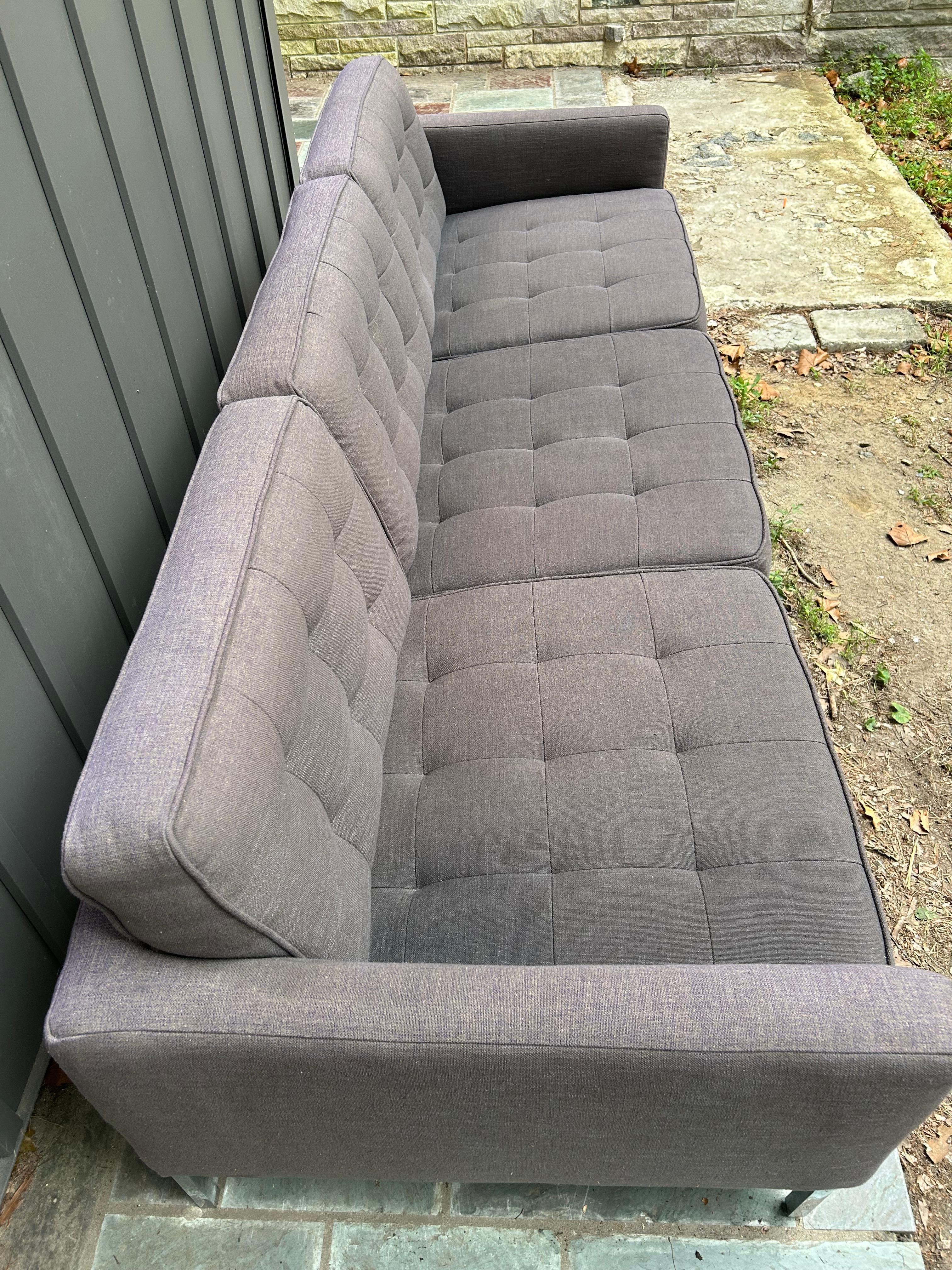 Fin du 20e siècle Fabuleux Canapé Florence Knoll Canapé 3 places Knoll International , Mid-Century en vente