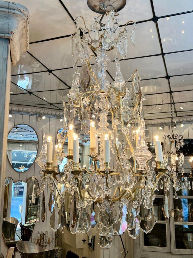 Dorato Favoloso lampadario francese, 1900 in vendita
