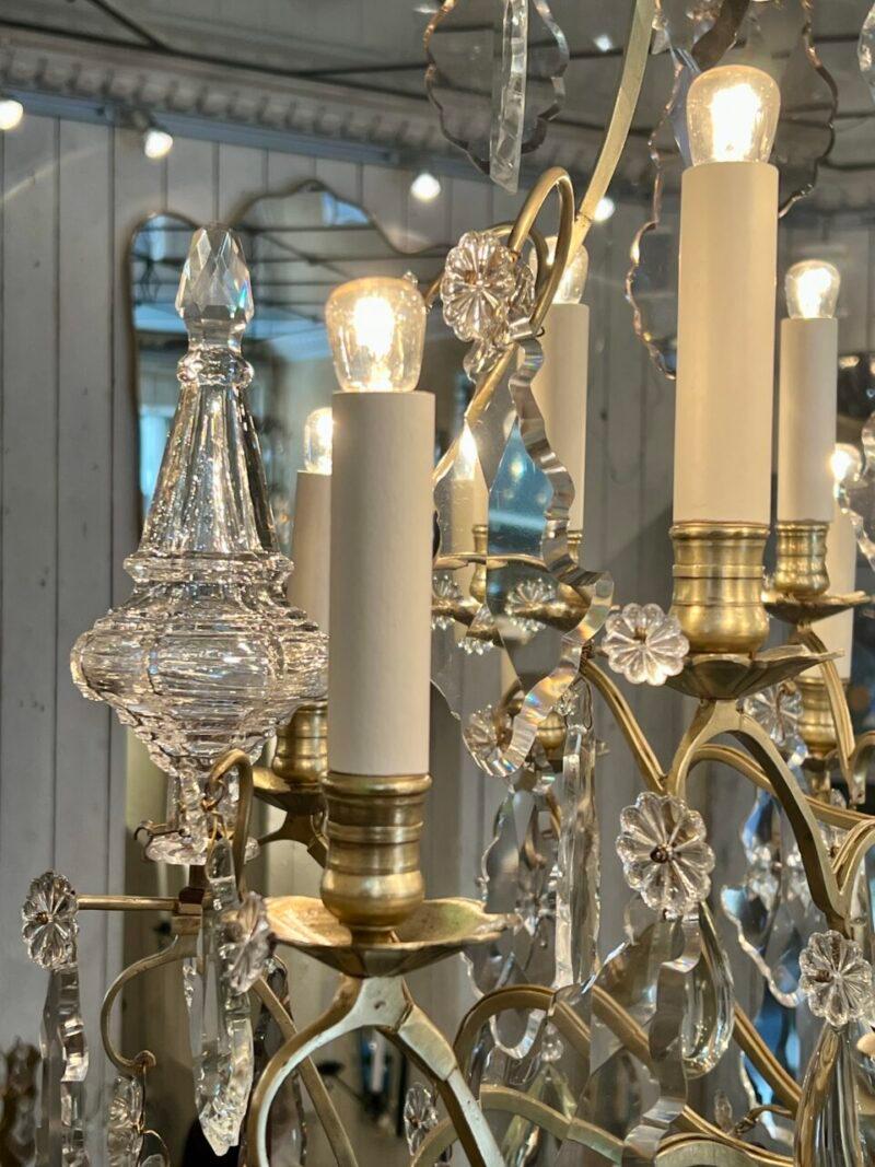 Metallo Favoloso lampadario francese, 1900 in vendita