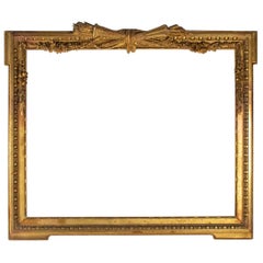 Fabulous  Giltwood and Stucco Louis XVI Style Frame, Mirror, France