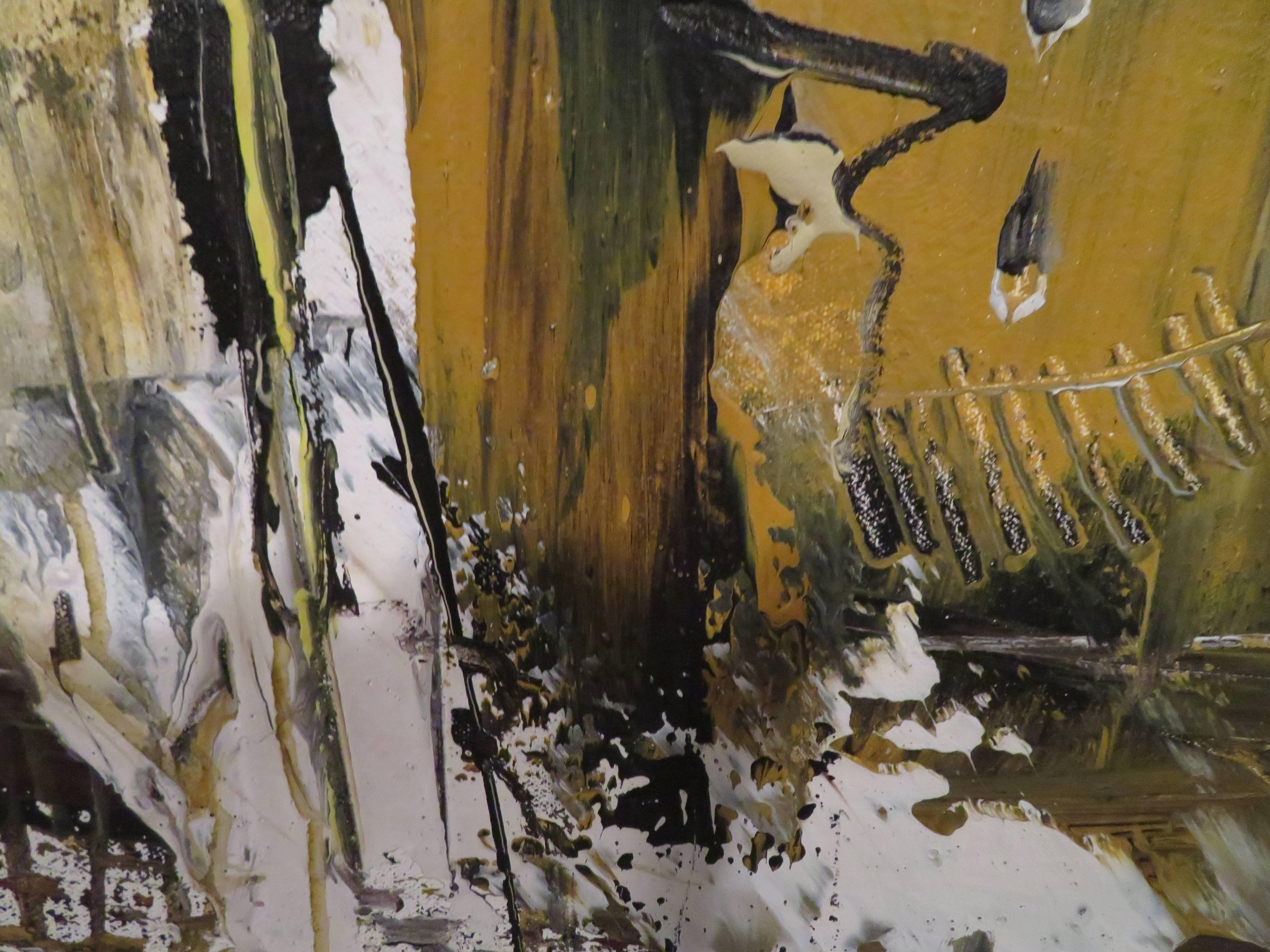Favoloso quadro astratto di Gino Hollander, metà del secolo scorso. in vendita 2