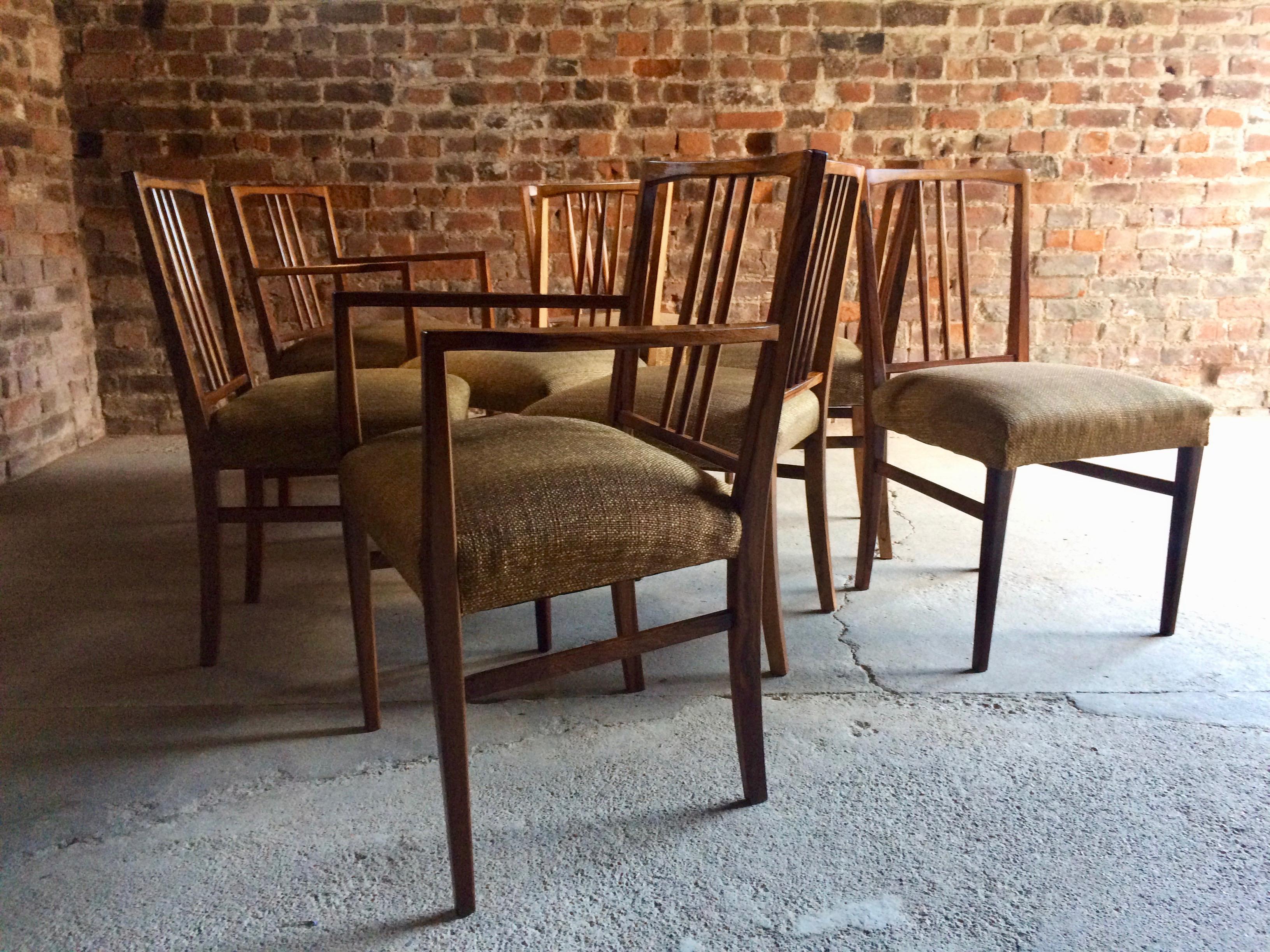 Fabulous Gordon Russell Dining Table and Eight Chairs Rosewood Burford R818 5