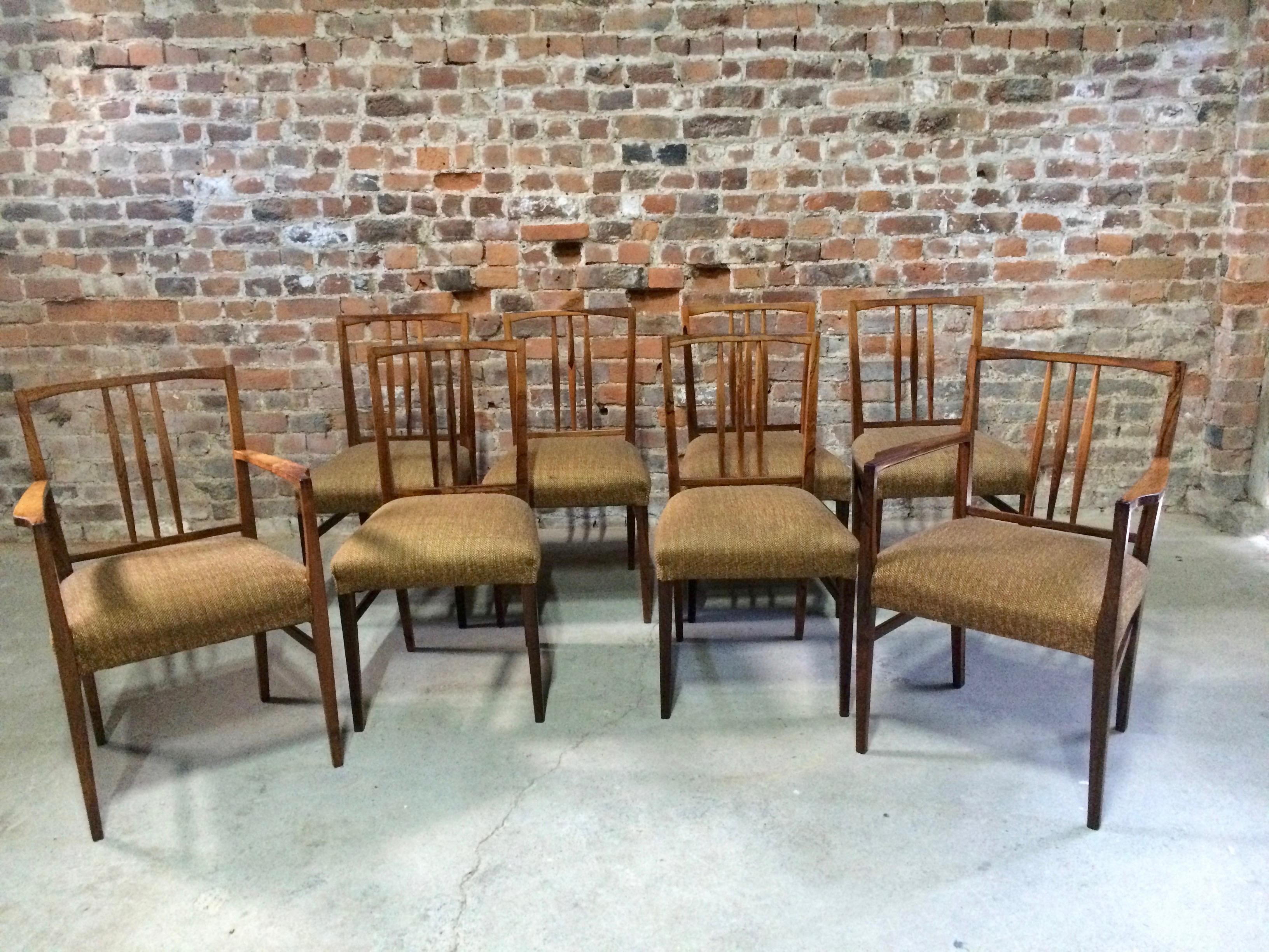 Fabulous Gordon Russell Dining Table and Eight Chairs Rosewood Burford R818 7
