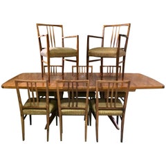 Fabulous Gordon Russell Dining Table and Eight Chairs Rosewood Burford R818