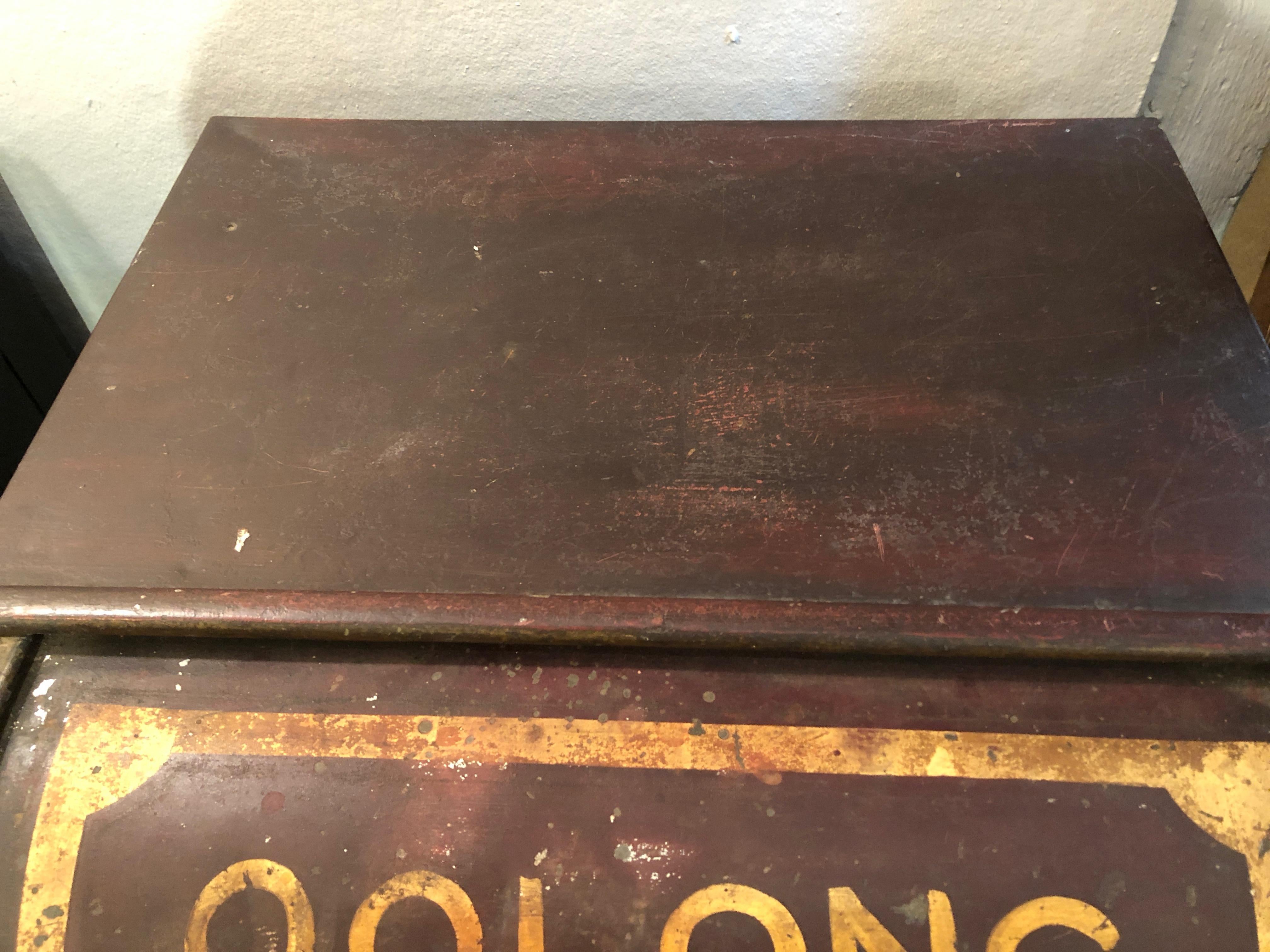 Fabulous Greek Key Decorated Antique Tea Cannister End Table 3
