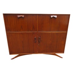 Fabulous Grosfeld House Style Splayed Legs Bar Desk Cabinet Mid-Century Modern