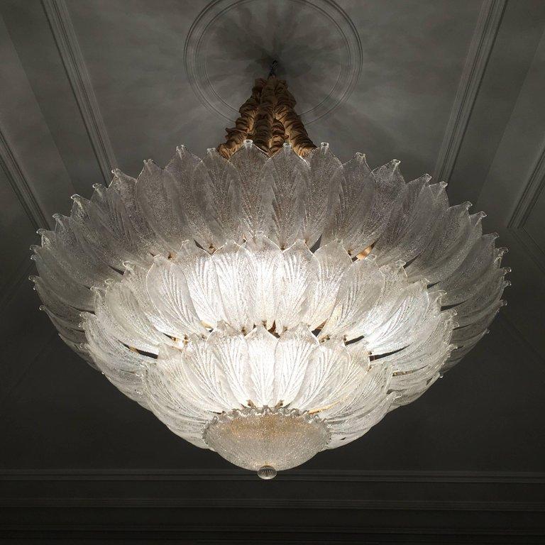 Mid-Century Modern Fabulous Italian Murano Glass Ceiling Light or Flushmount For Sale