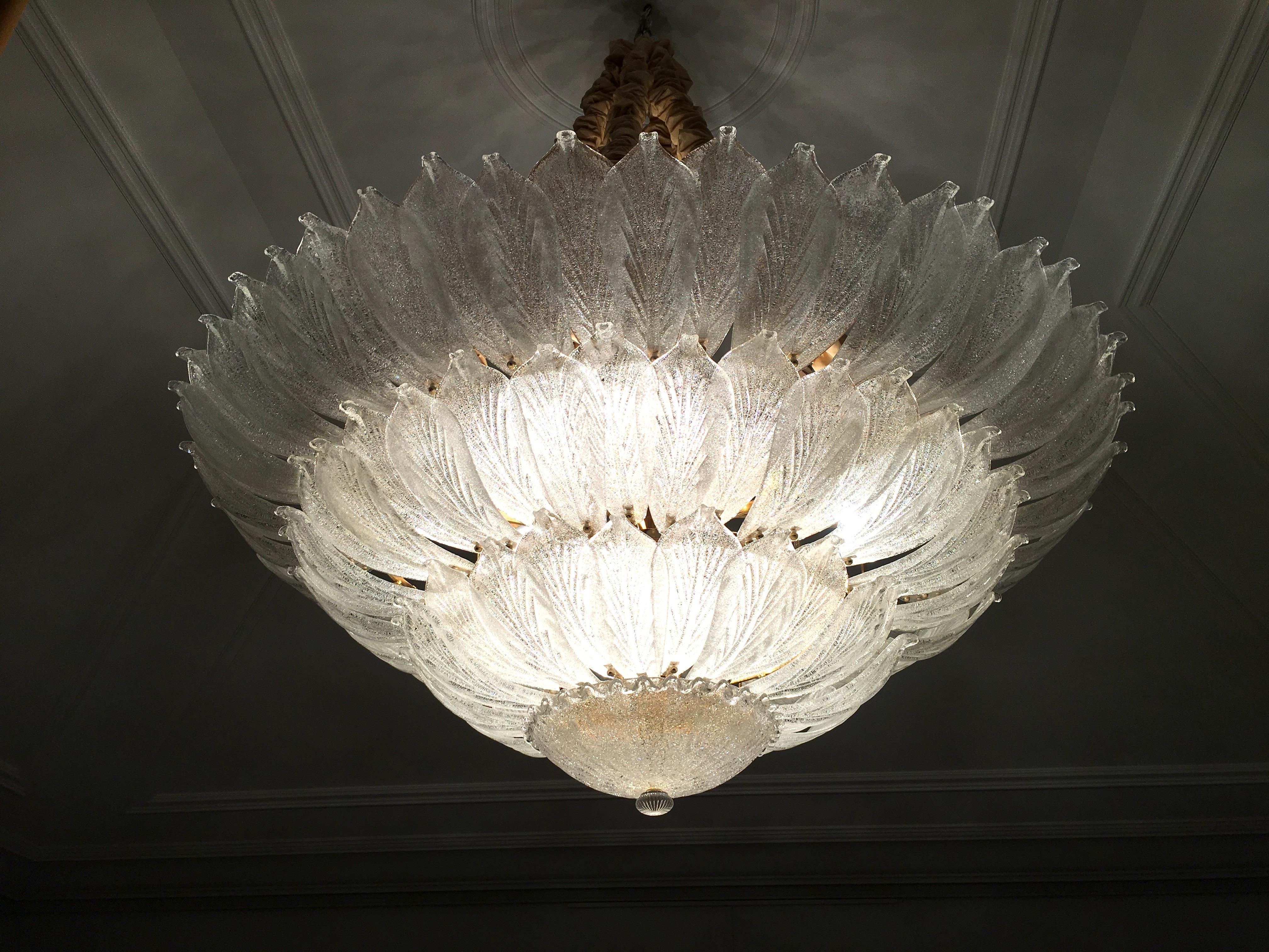 Fabulous Italian Murano Glass Ceiling Light or Flushmount For Sale 3
