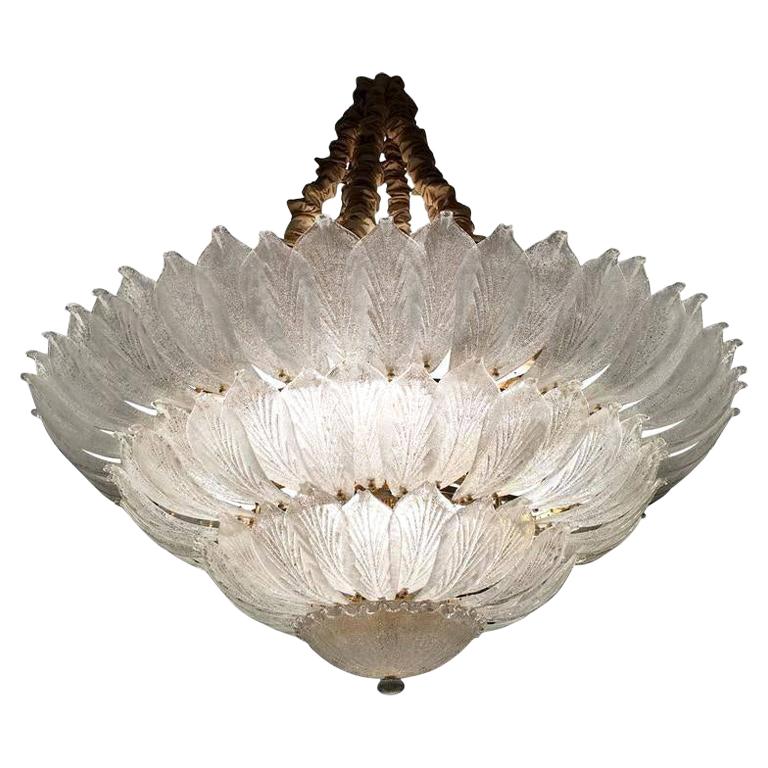 Favolosa lampada da soffitto o da incasso in vetro di Murano italiano