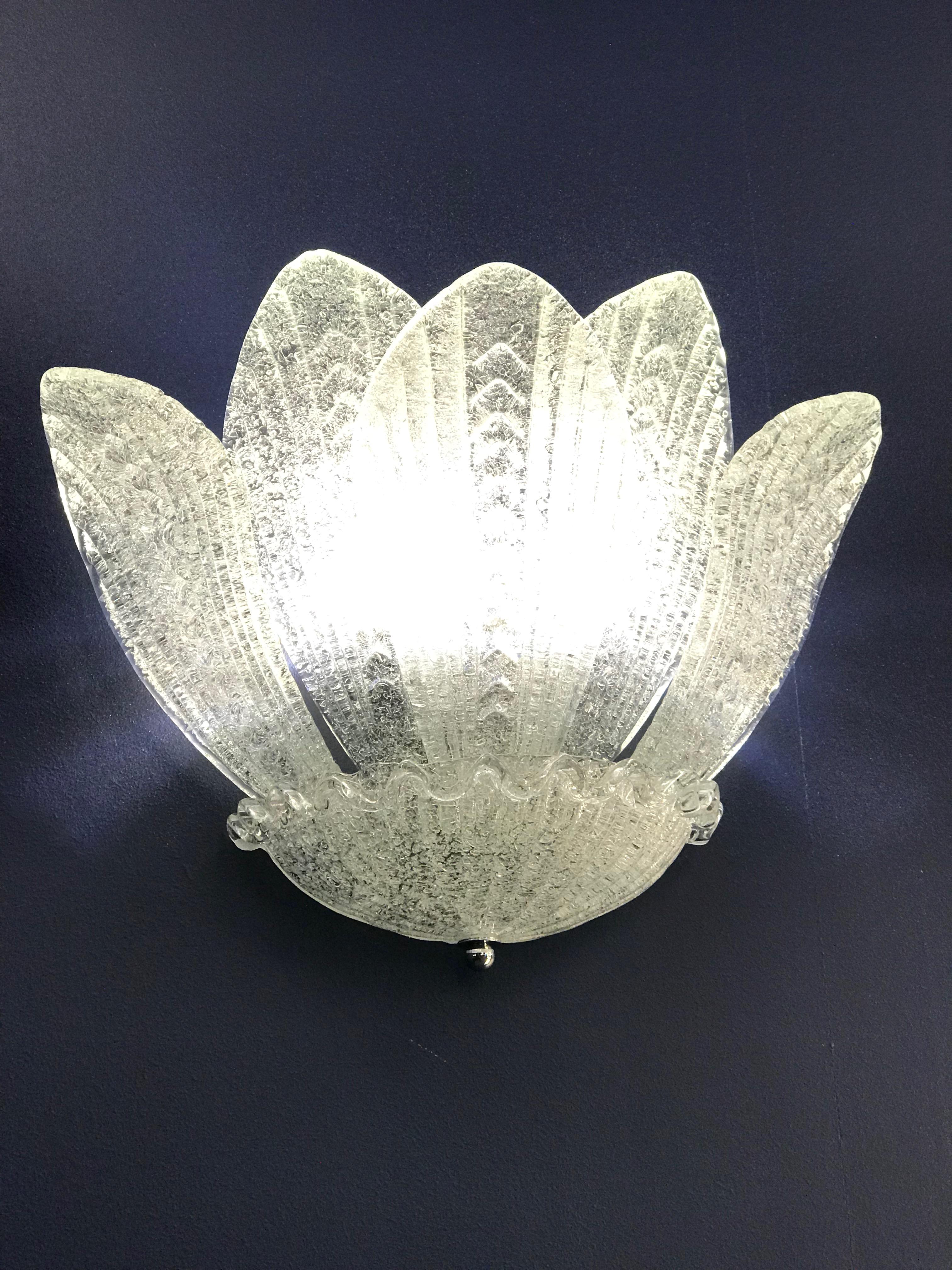 Fabulous Italian Murano Glass Monumental Ceiling Light or Flushmount For Sale 9