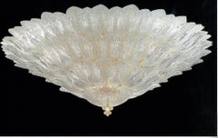 Fabulous Italian Murano Glass Monumental Ceiling Light or Flushmount