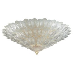 Fabulous Italian Murano Glass Monumental Ceiling Light or Flushmount