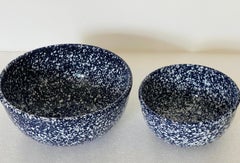 Fabulous Italian Spattered Spongeware Kitchen Bowls