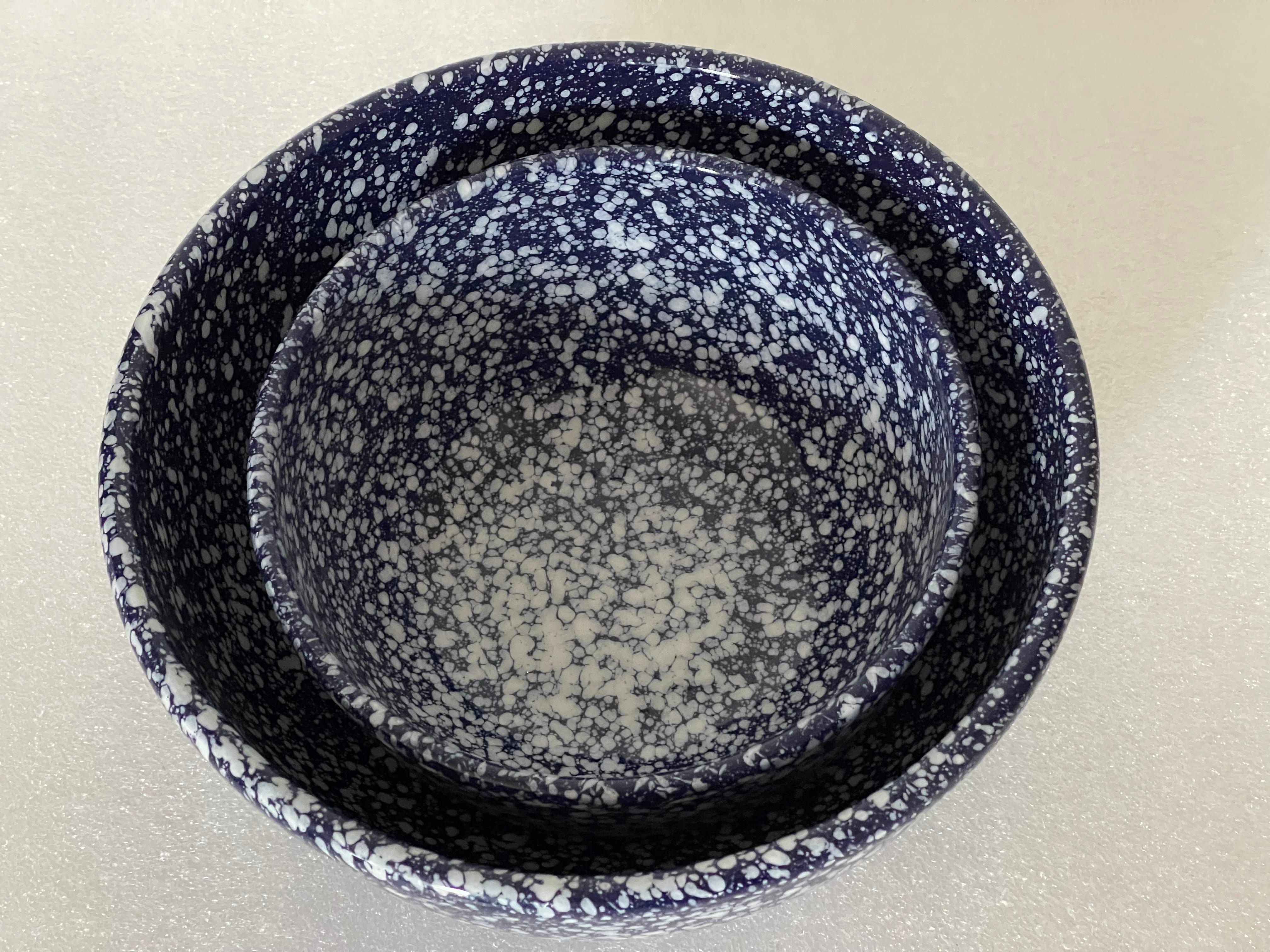 Fabelhafte italienisch bespritzte Küchenschüsseln (Ende des 20. Jahrhunderts) im Angebot