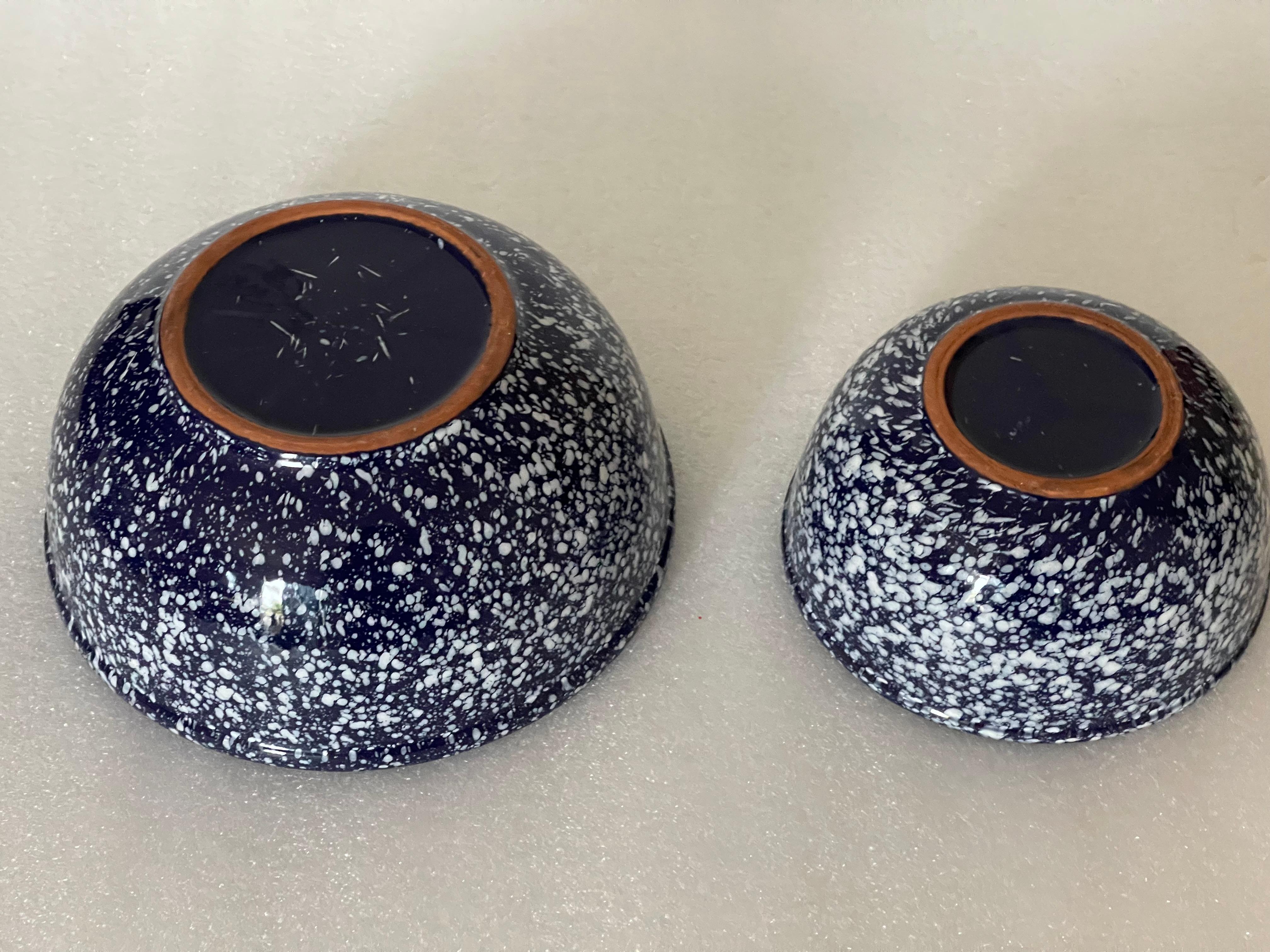 Fabelhafte italienisch bespritzte Küchenschüsseln (Keramik) im Angebot