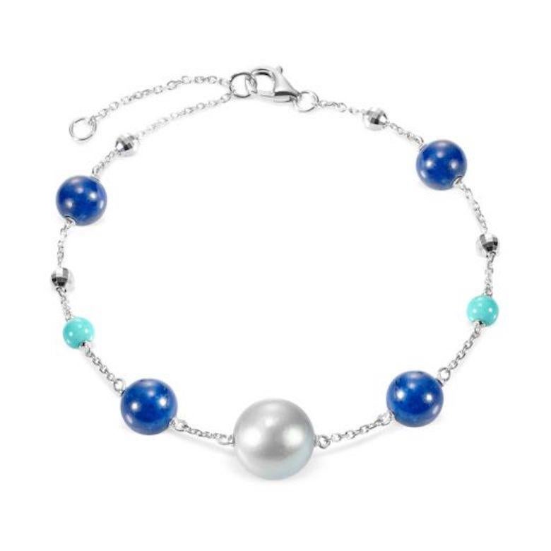 Bracelet White Gold 14 K (Matching Ring Available)
Mother of Pearls  d 9,0-9,5 1-5,4 ct 
Lazyrit 4-6,88 ct
Lapis Lazuli 2-0,72 ct

Length 20 cm
Weight 3.82 grams


With a heritage of ancient fine Swiss jewelry traditions, NATKINA is a Geneva based