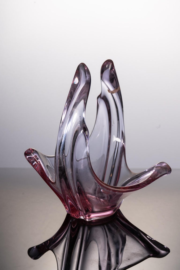 Fabulous Light Purple Glass Vase at 1stDibs