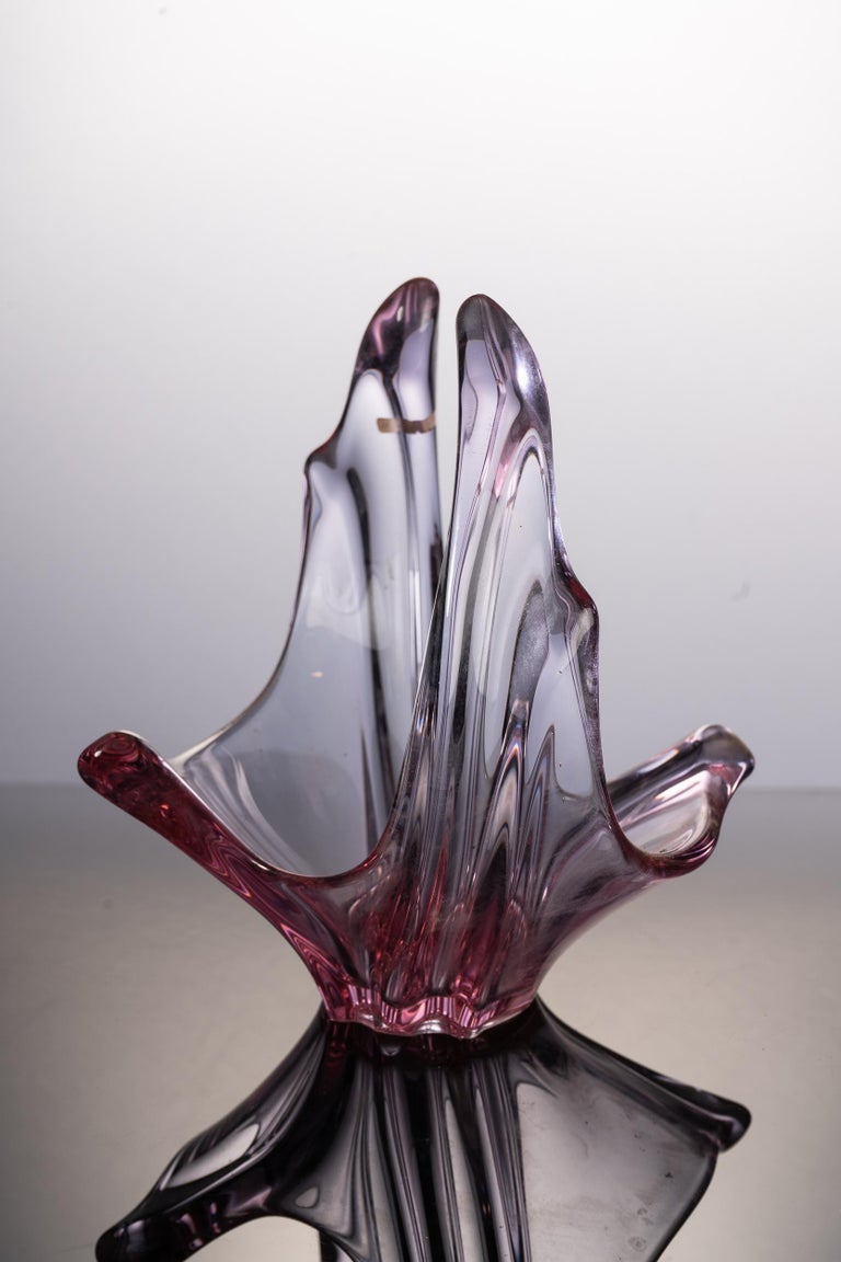 Fabulous Light Purple Glass Vase at 1stDibs