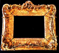 Fabulous Louis XV Period Frame, Mounted as Mirror, Rocaille Decors, France, 1750